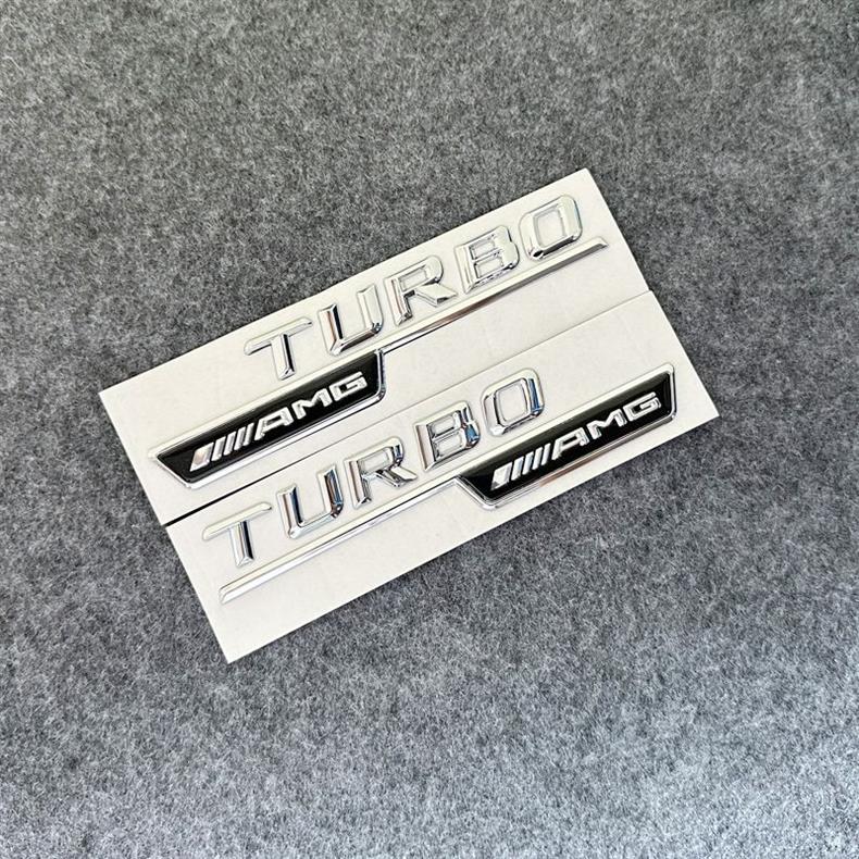 Suitable for Mercedes-Benz Amg Car Logo Turbo 4Matic+ Biturbo Fender Side Emblem Sticker