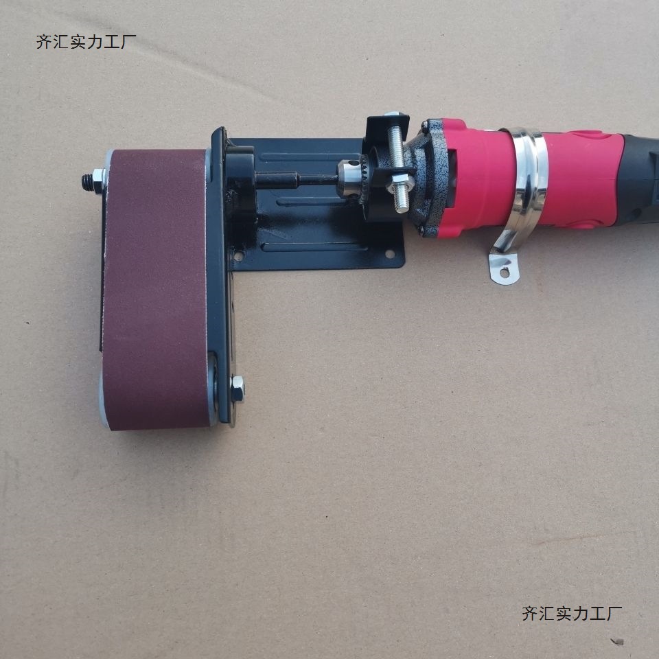 手电钻电磨改小型砂带机磨光机家用磨刀神器DIY手工小型抛光机