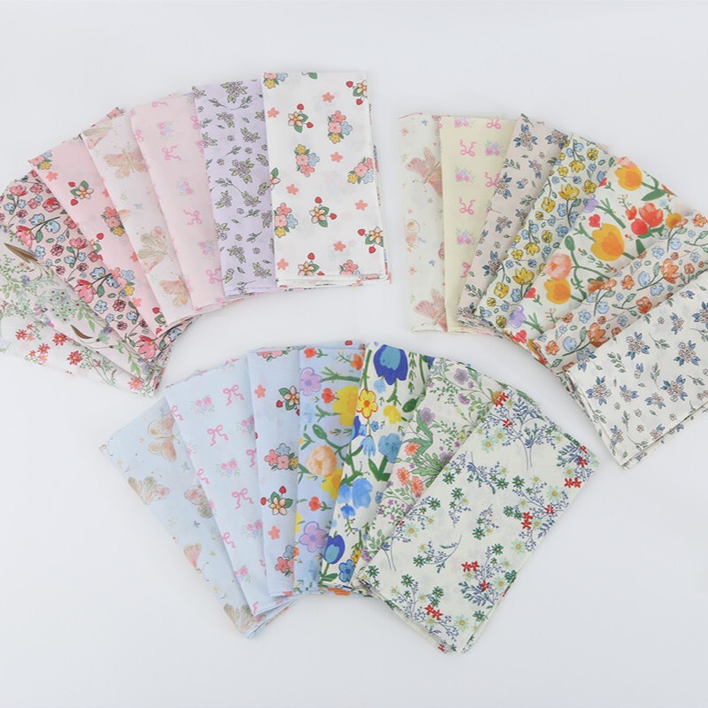45cm60 cotton encryption ladies printed handkerchief square cotton Japanese handkerchief wedding gift can be customized