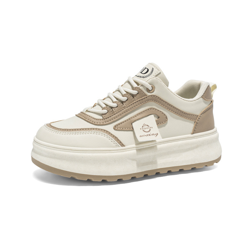 2025 primavera zapatos de mujer nuevos zapatos blancos transpirables mujeres ins versión coreana de todo fósforo plataforma deportiva casual zapatillas de deporte zapatos de moda image 6