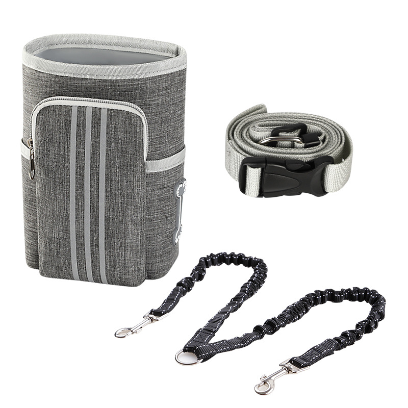 Nueva bolsa de entrenamiento a prueba de agua a prueba de aceite, bolsa de entrenamiento de mascotas inclinada de gran capacidad, bolsa de paseo magnético multifuncional