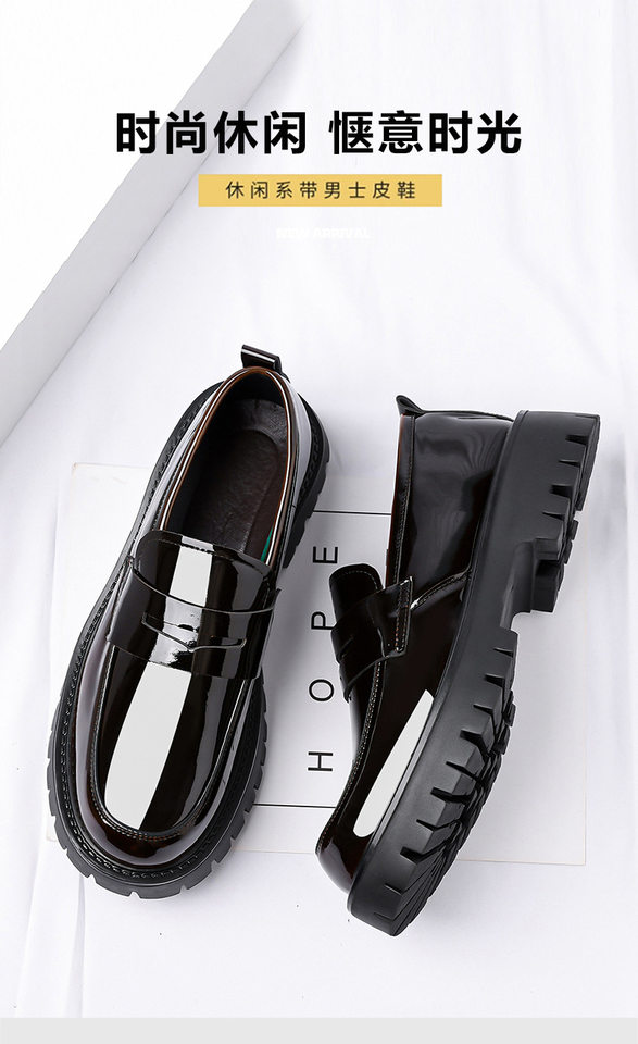 Bốt Martin nam cổ thấp mũi tròn độn đế, phong cách Anh Quốc casual, thoáng khí, chống trượt — Màu nâu, màu đen chi tiết 10