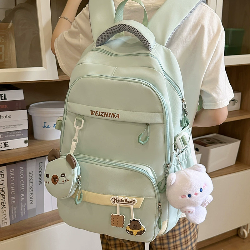 Рюкзак, вместительный, лёгкая сумка через плечо, для средней школы, корейский стиль