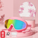 Electroplated powder + cherry blossom swimming cap - flat light