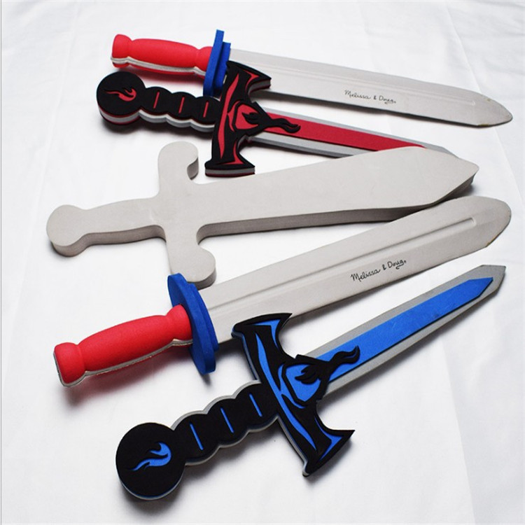 加工制作EVA玩具面具万圣节儿童机器侠面具eva泡绵刀剑盾牌