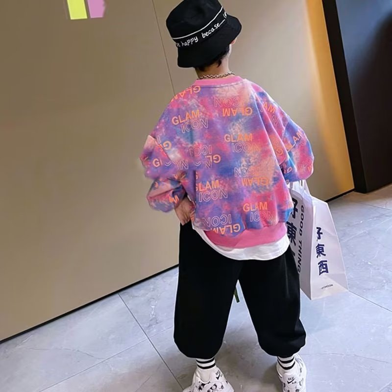 男児のパーカー春秋服2023新型中大童韓国版ゆったりとした洋風のファッションが格好いいカジュアルな長袖の上着|undefined