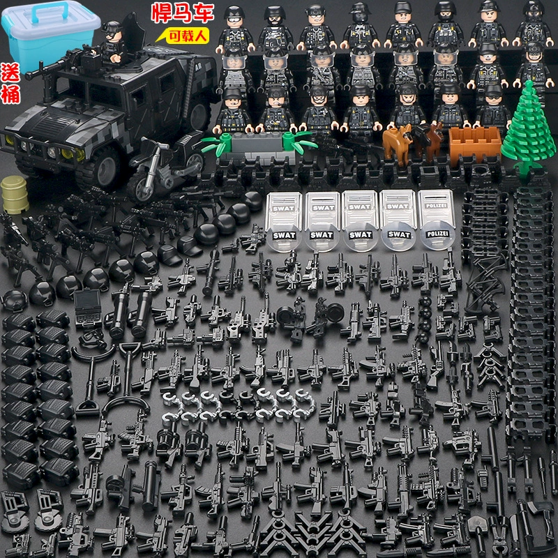 Конструктор с минифигурками (Lego) — военные и полиция, солдаты, техника и аксессуары, наборы