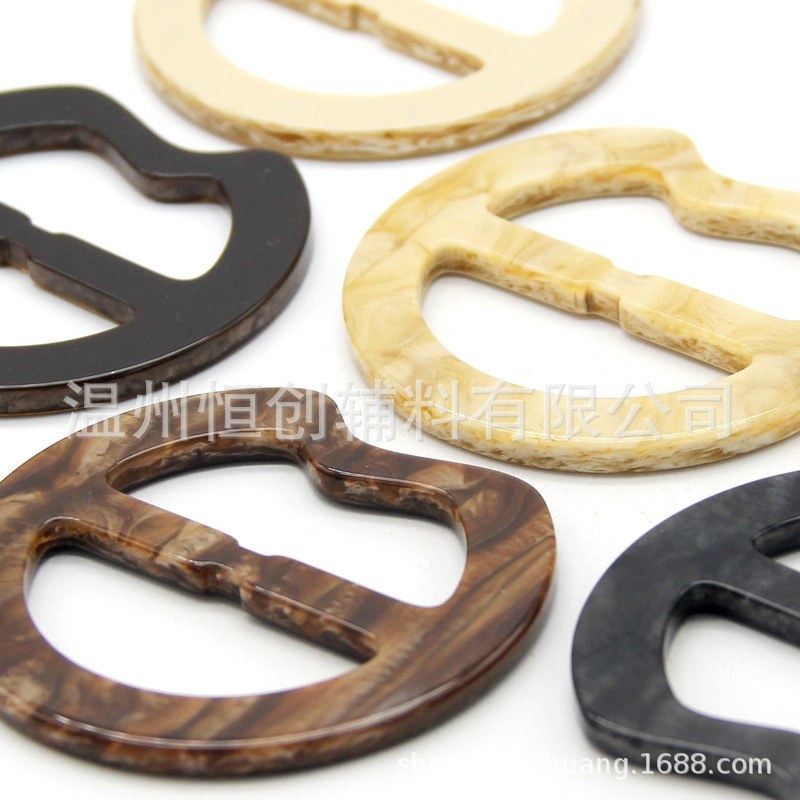 Hengchuang waist buckle special-shaped Japanese buckle waist adjustable button silk scarf three-block buckle ribbon corner knotted button in stock Hengchuang waist buckle special-shaped Japanese buckle waist adjustable button silk scarf three-block buckle ribbon corner knotted button in stock