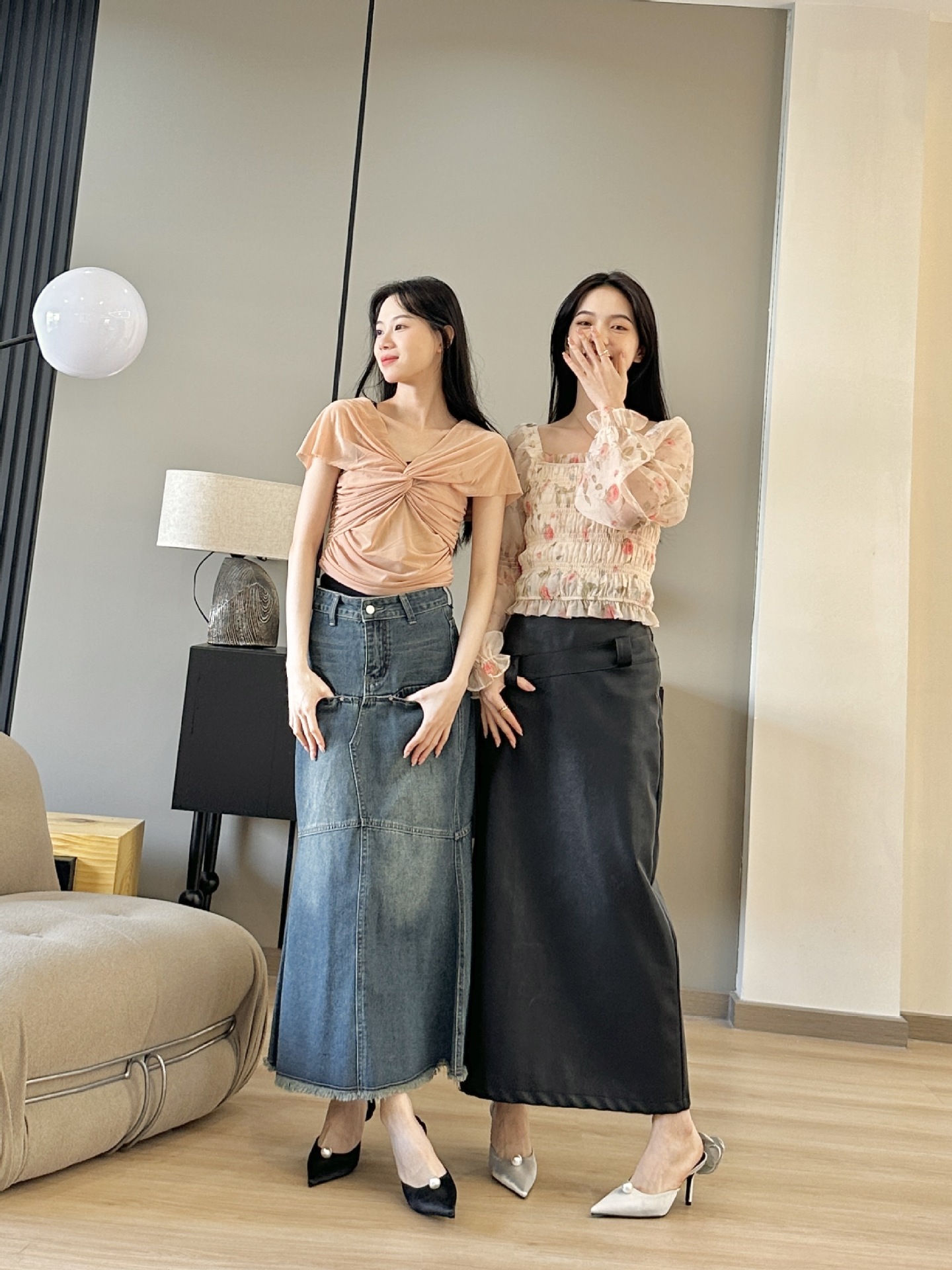 2024 Vår- och höstsäsong Nya små doftande vindtunn klack ihålig vatten diamantspets enkla arbetshöga klackar_voghion.com