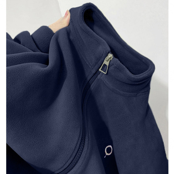 Stand Collar Fleece Jacket for Women, Spring, Autumn, and Winter 2025 New Style, Lamb Wool Sweatshirt, Fleece-Lined Thick Inner Layer for Outdoor Jackets Stand Collar Fleece Jacket for Women, Spring, Autumn, and Winter 2025 New Style, Lamb Wool Sweatshirt, Fleece-Lined Thick Inner Layer for Outdoor Jackets
