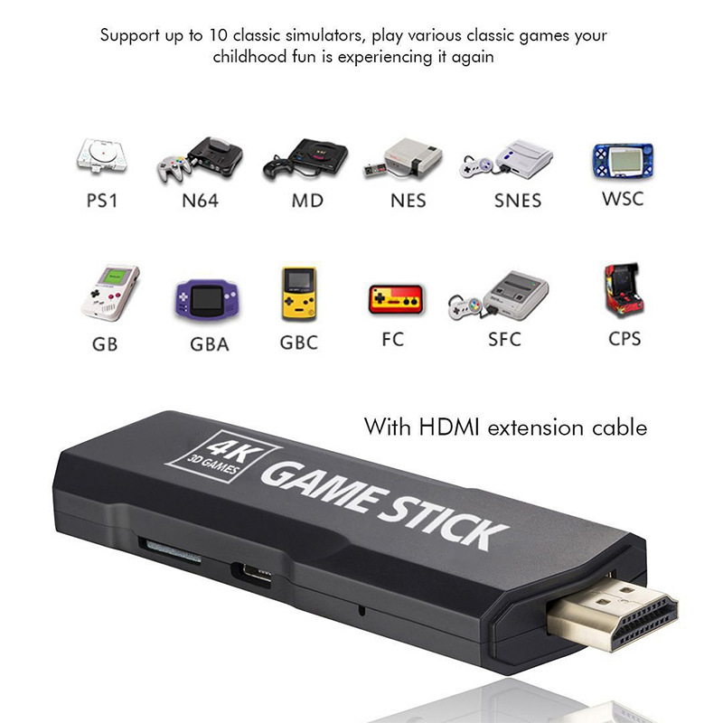 Máquina de juego inalámbrica doméstica GD10 cuidadosamente seleccionada 2.4G HD X2 máquina de juego con mango doble TV ULTRA