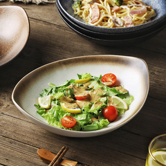 日本式の陶磁器の巣の皿の深口の皿の野菜の皿の家庭用の骨の磁器の食器の皿の蒸し卵のスープの深皿