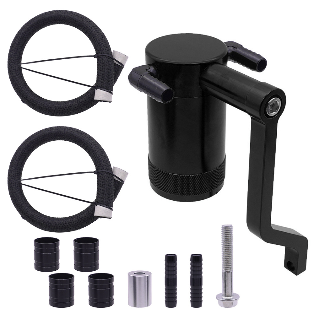 Car modified oil breather pot is suitable for Dodge Challenger Chrysler 6.4L 11-21 Z-type bracket