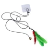 Green feather sticky hook