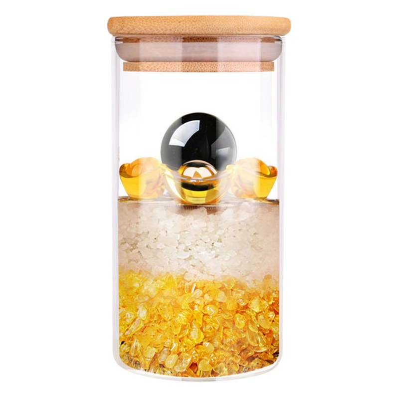 Кристаллический слиток-талисман «Пять желтых, два черных, черно-белый, зелено-желтый шар» для домашнего декора, оптом от производителя с доставкой