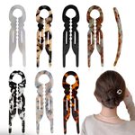 亚马逊新款9cm醋酸U型发簪女法式丸子头盘发造型簪子简约气质发钗