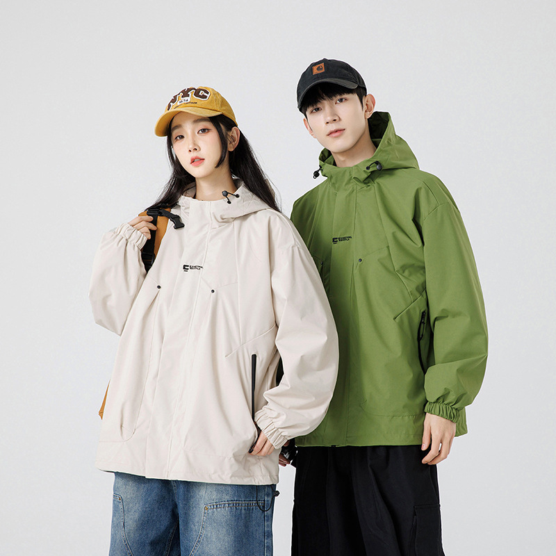 Couple Style Spring Autumn Jacket Thin Women Waterproof Trench Coat Outdoor Windbreaker Men_voghion.com