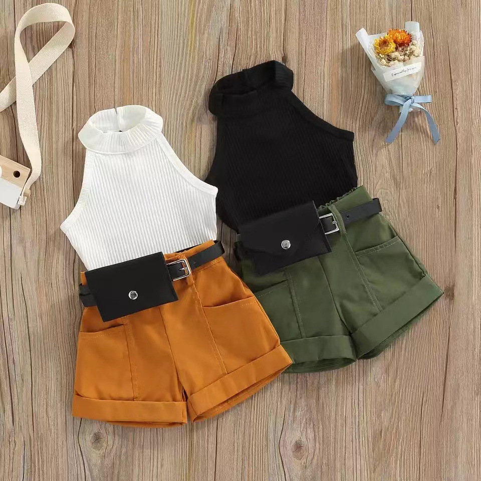 Simple Style Solid Color Cotton Baby Clothing Sets display picture 1