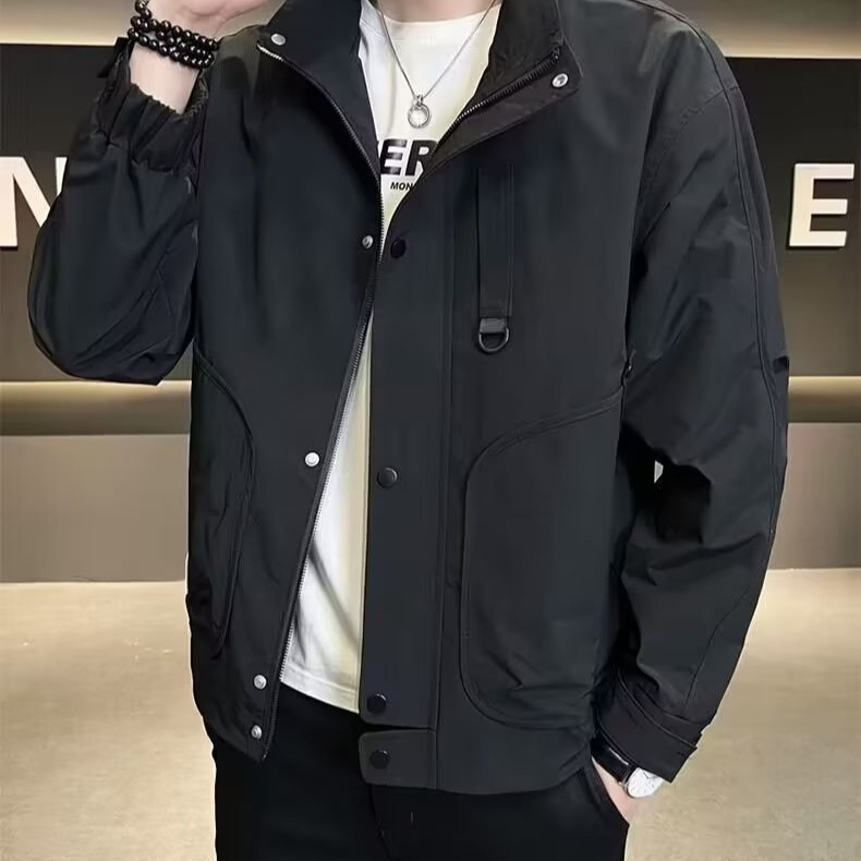 2024 primavera y otoño nueva marca de moda moda salvaje suelta hermosa chaqueta de herramientas chaqueta de hombre chaqueta de pareja