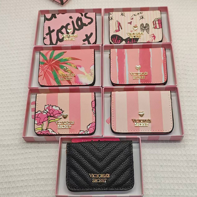 Vs Card Holder Fashionable Trendy Cute Portable Coin Purse DIY Versatile Foldable Women's Antibacterial Thin Portable Bag