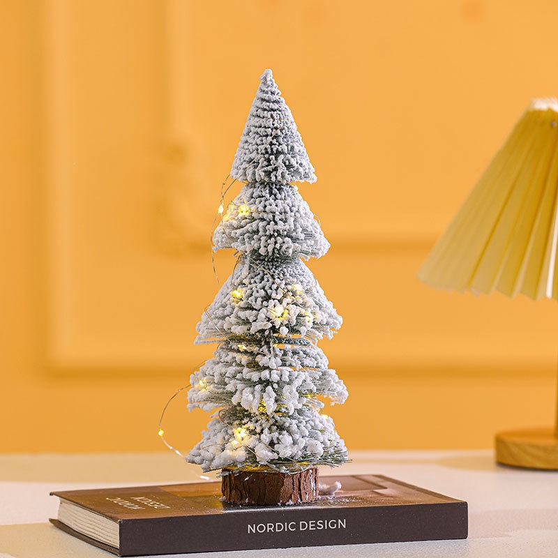 Mini Árbol de Navidad de Escritorio de PVC Decorativo