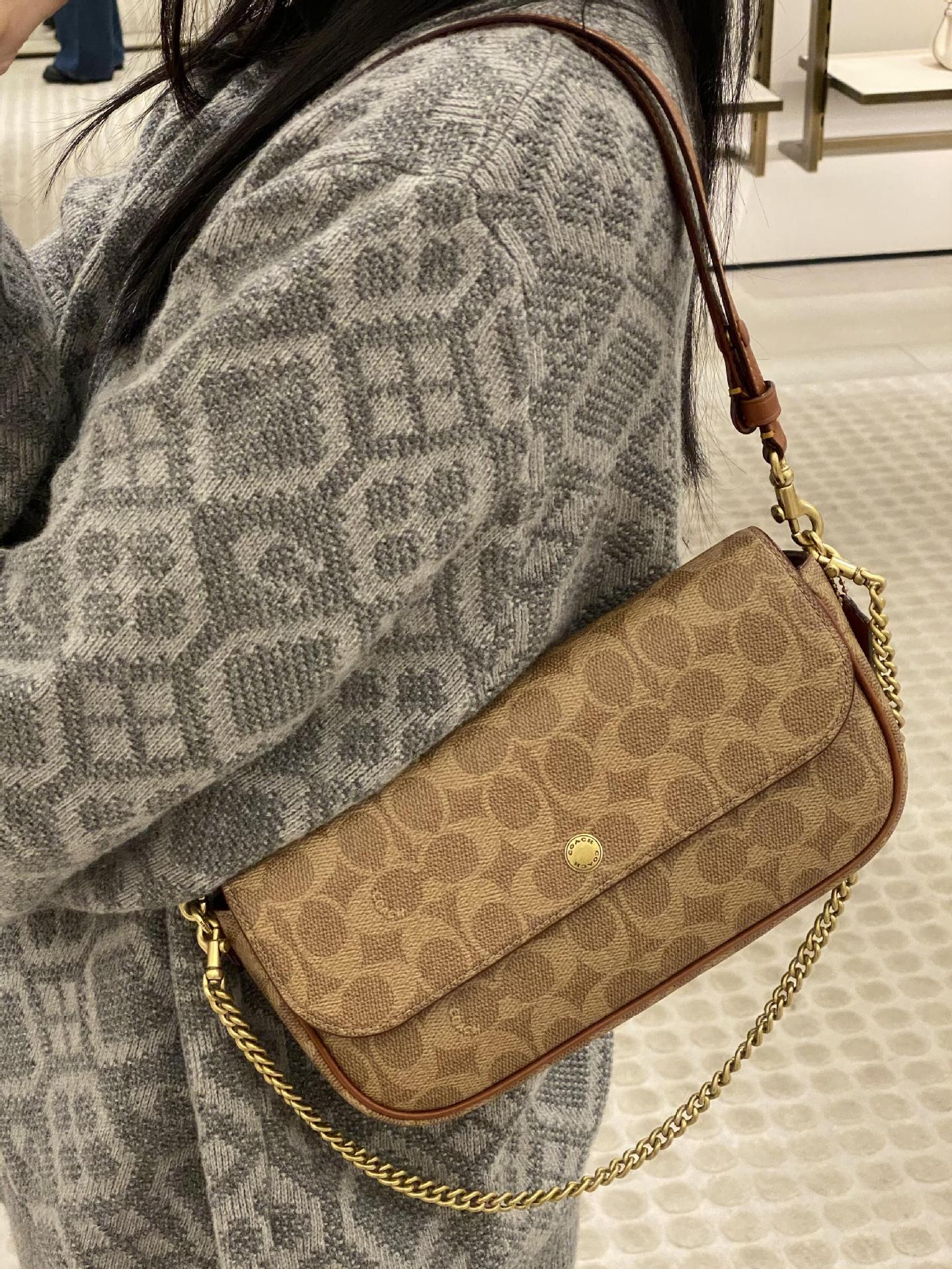 Koujia 2025 New Brook Flap Baguette Bag Underarm Bag Shoulder Handbag Crossbody Chain Mahjong Bag For Women - Thumbnail 6