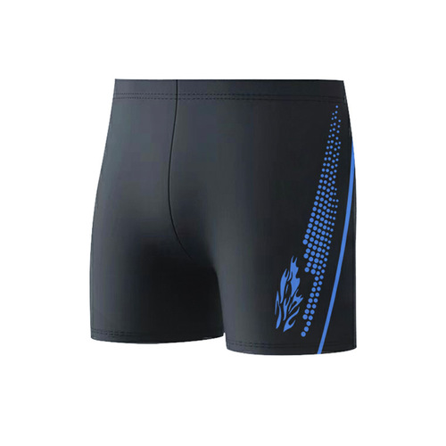 Swimming trunks boxer factory direct sales new men's adult swimming trunks large size anti-embarrassing quick-drying high-waisted swimsuit wholesale