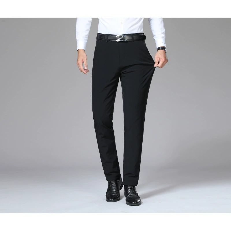 Белые брюки на утином пуху, мужская верхняя одежда, утепленные Холодостойкие теплые хлопковые брюки, супер толстые зимние брюки на северо-востоке с высокой талией