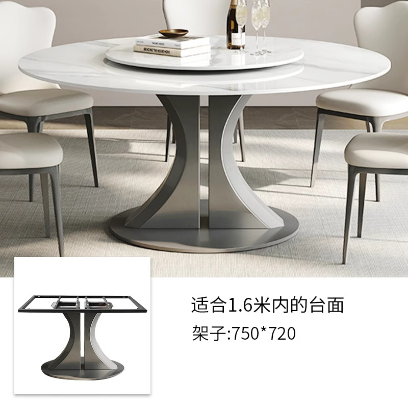 Mesa de acero inoxidable soporte de piernas de mármol base de lujo ligero marco de soporte de tabla de roca mesa redonda pie de mesa larga isla marco de mesa pie de comedor