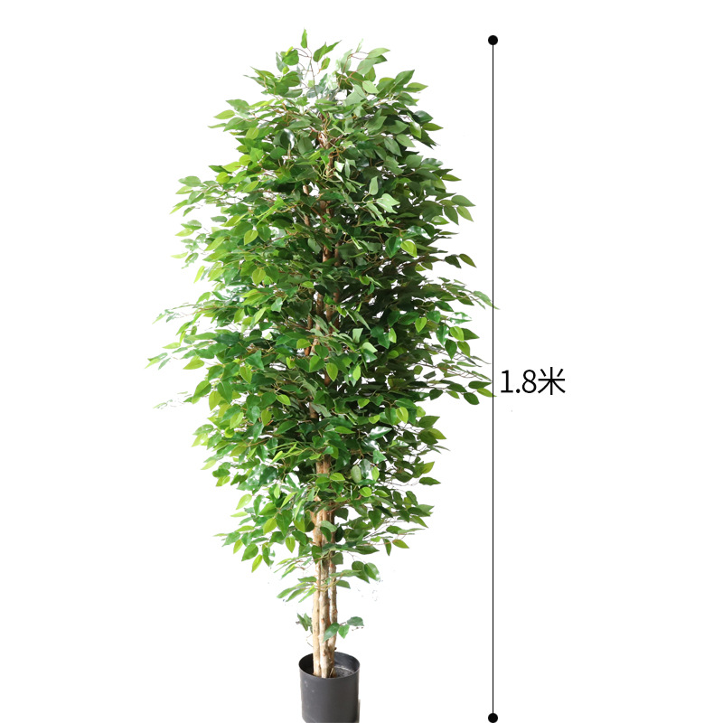 Simulación de estilo europeo de decoración de paisajismo de plantas Simulación de girasol de cola suelta interior y exterior árbol falso planta verde decoración de adorno en maceta