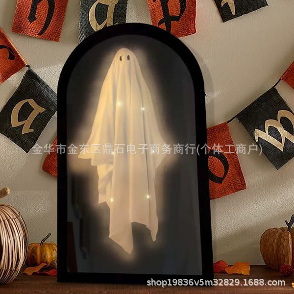 Новинка на Хэллоуин, зеркало с призраком, новинка на Хэллоуин, зеркало с призраком, голографический костюм с зеркалом с призраком