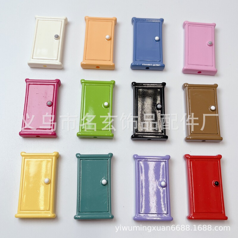 Live acrylic door vertical hole special-shaped beads acrylic beaded pen accessories car hanging mobile phone chain accessories