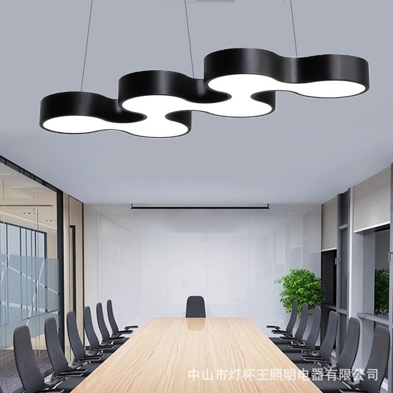 LED Celular de arco creativo de oficina super brillante café en línea gimnasio pasillo tienda de recepción lámpara de viento industrial