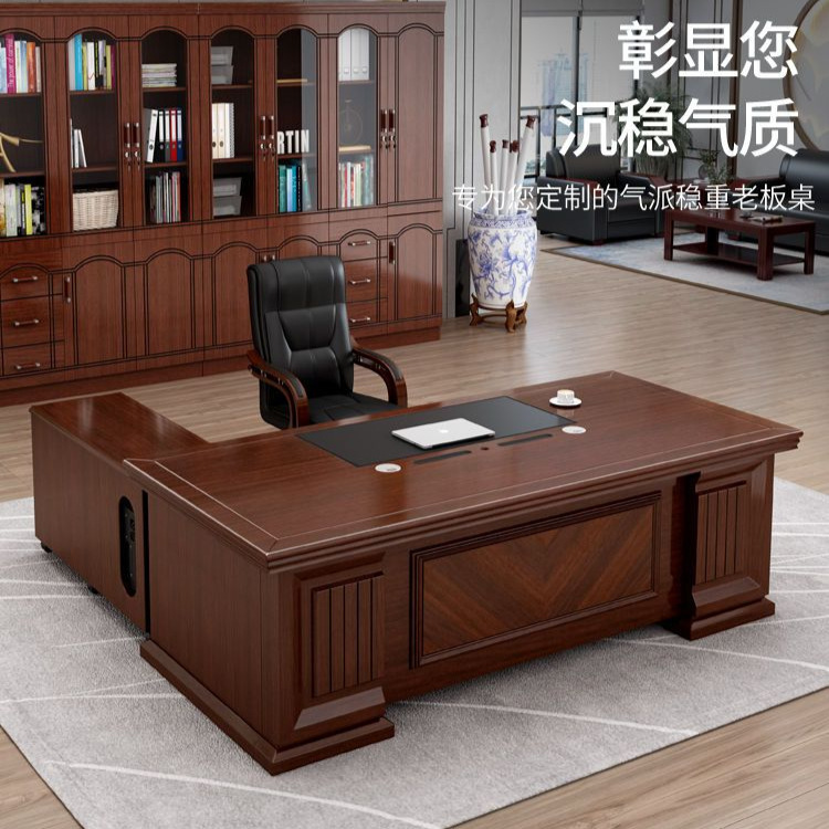 Simple Office Desk Executive Desk Single-Person Office Desk and Chair Set Furniture Flash Sale Direct Supply