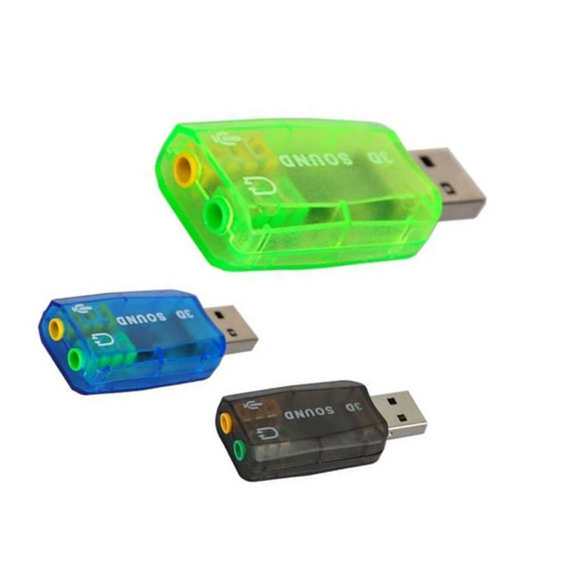Звуковая карта CM108 с чипсет USB2.0, виртуальный 5.1 канал, звуковая траектория, свободный драйвер