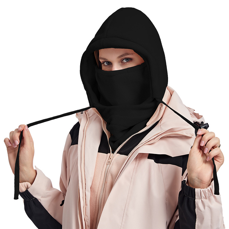 Máscara de equitación transfronteriza de otoño e invierno esquí al aire libre a prueba de viento a prueba de frío sombrero caliente protección facial protección del cuello sombrero integrado