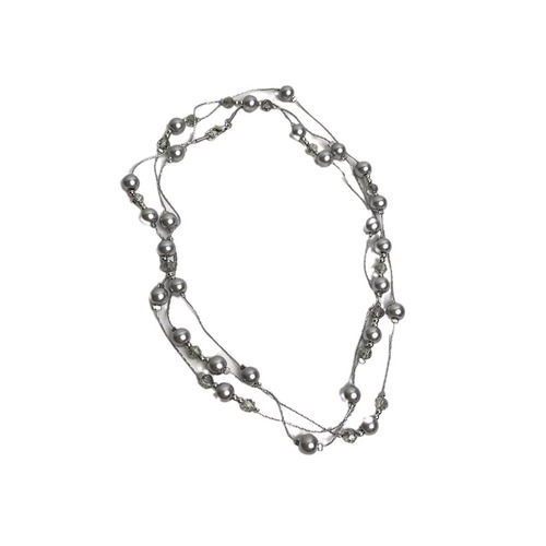 Layered multi-color gray pearl necklace long multiple ways to wear sweater chain luxury clavicle minority design necklace