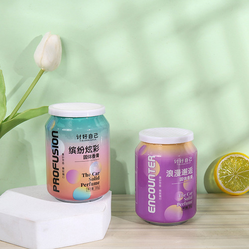 Car solid balm Coke cup can aromatherapy eau de toilette long-lasting car cup holder air freshener aromatherapy