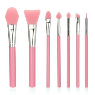 Cross-Border Direct Supply and Sales of Silicone Mask Makeup Brush Set Eyeliner Eye Shadow Beauty Application Set Brush Tool