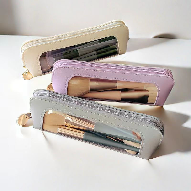 Compact and Portable Leather Cosmetic Bag Eyebrow Pencil Makeup Brush Storage Bag Leather Waterproof Travel Outing Bag Eyebrow Pencil Bag Compact and Portable Leather Cosmetic Bag Eyebrow Pencil Makeup Brush Storage Bag Leather Waterproof Travel Outing Bag Eyebrow Pencil Bag