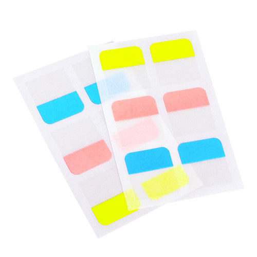 Deli 25903 color classification index bookmark label sticker folder information book subject office stationery
