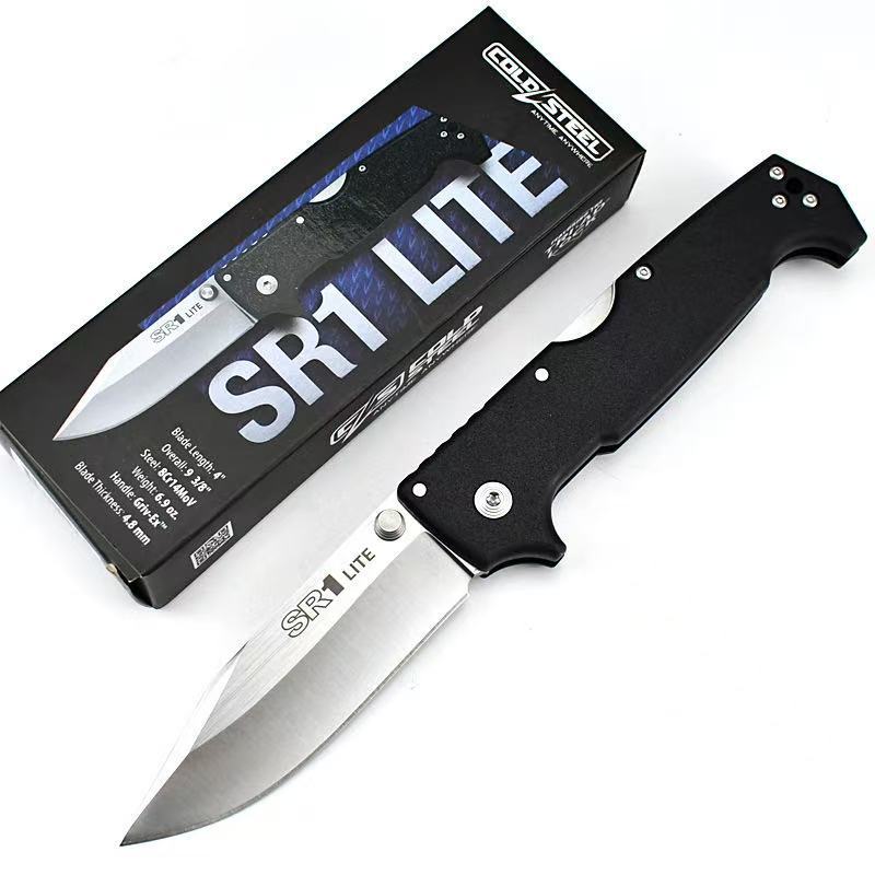 冷钢SR1户外折叠刀便携刀随身刀锋利小刀露营刀口袋防身折叠小刀