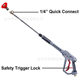 Car Washing Machine High-Pressure Car Washing Water Gun M22-14 Multi-Function Water Spray Gun 1/4 Quick Plug Commercial Cleaning Gun 5000Psi