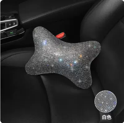 Sürətlər qutusu və əl tormozu başlıqları, support pillow armrest box cushion - white-diamond-star-fashion-headrest-one