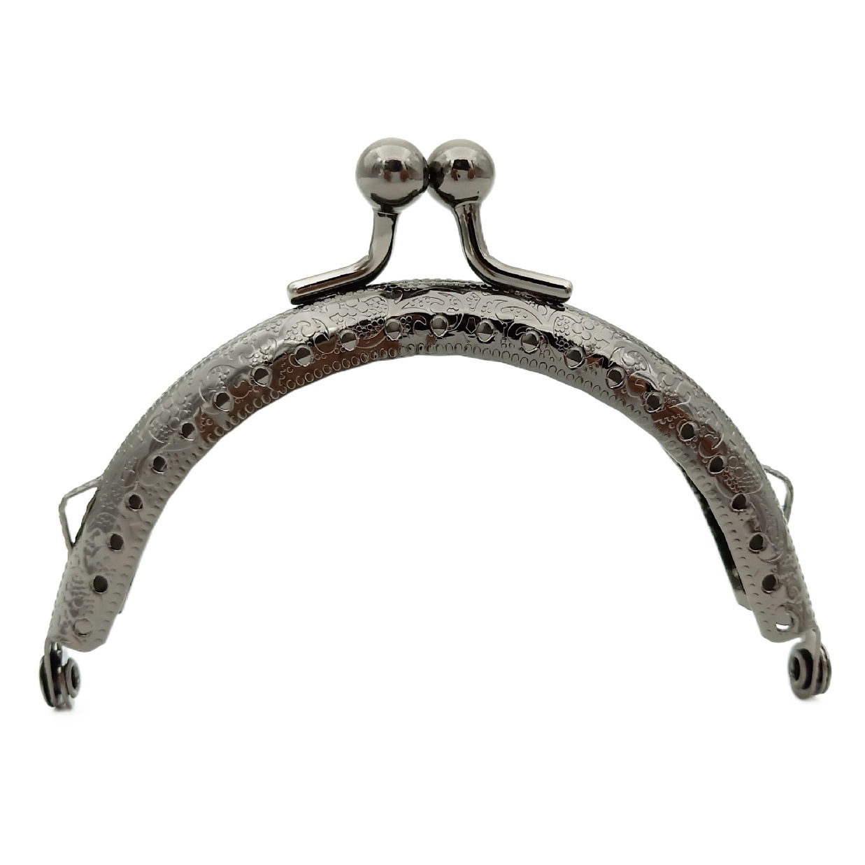 Boca de monedero semicircular de 8.5 cm, cierre metálico para bolsos y manualidades