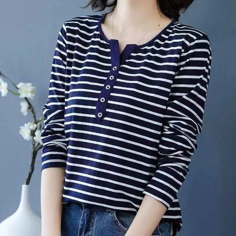 Весенняя Новая Женская Базовая рубашка в Корейском стиле, свободная приталенная рубашка с круглым вырезом больших размеров, Женский Топ, модный