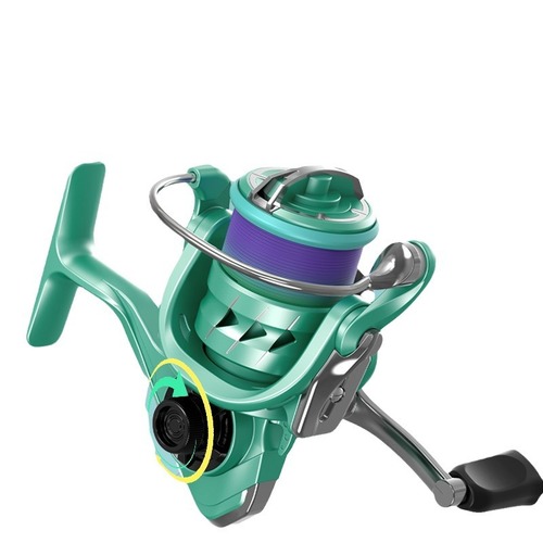 Jiayu Nihao Luya spinning wheel metal magnetic double brake anti-explosion line fishing reel long-range fishing reel