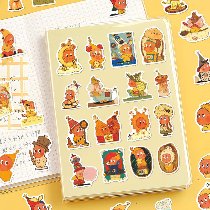 132 スターマンステッカー、かわいい手描き漫画ヒーリングインスタイル人気の携帯電話ケース、iPad ステッカー、防水|undefined
