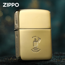 ZIPPO打火机正版煤油防风芝宝复刻18K金限量收藏送男士友生日礼物