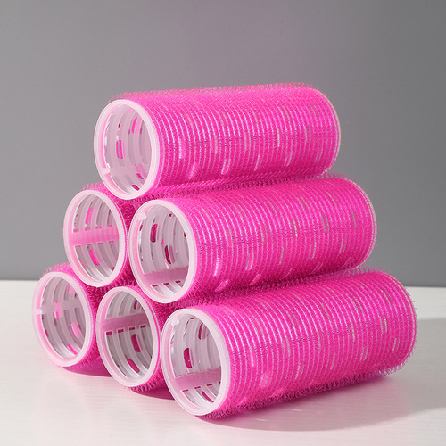New air eight-character bangs curling barrel self-adhesive artifact lazy hollow plastic curling clip fixed hair roller